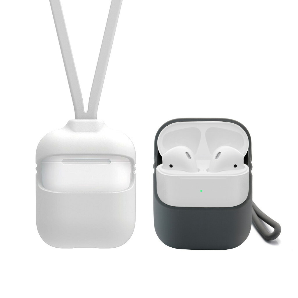 【訳あり アウトレット】AirPodsケース Capsule 2way ストラップ付き Lead Trend airpods カバー 耐衝撃保護 ソフト シリコ...