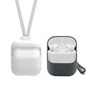 楽天アビィニューヨーク【訳あり アウトレット】AirPodsケース Capsule 2way ストラップ付き Lead Trend airpods カバー 耐衝撃保護 ソフト シリコン素材 2種 ストラップ付き ショート ロング