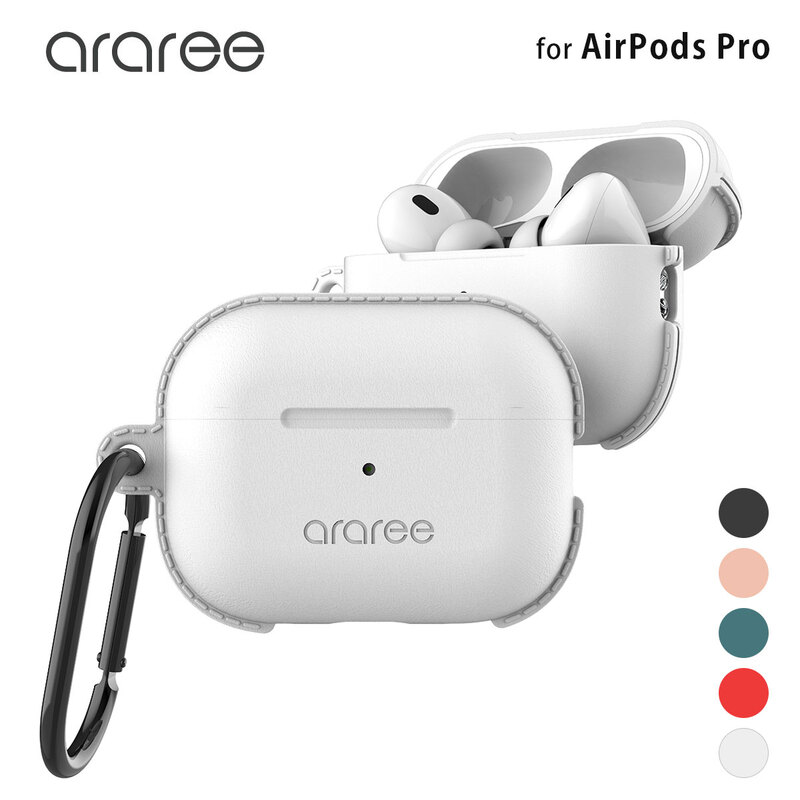 楽天アビィニューヨークAirpods Pro 第2世代 USB-C ケース 第1世代 カラビナ付き araree POPS | Apple airpodsPro2 Lightning シリコン 保護ケース 耐衝撃 エアーポッズ プロ ストラップホール 落下防止 アクセサリー おしゃれ かわいい 可愛い 韓国 ブランド ワイヤレス充電 Qi充電