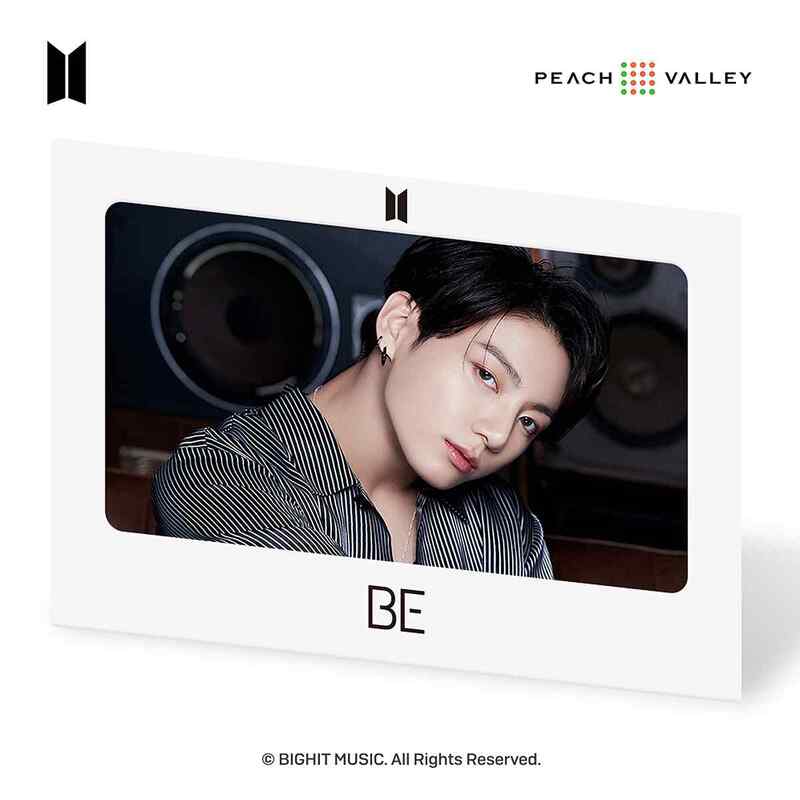 BTS 公式グッズ [BE] 3D 大型 レンチキュラーフォト JUNGKOOK | ビーティーエス ジョングク 防弾少年団 バンタン photo アルバム 立体 写真 ルーム アクセサリー ギフト プレゼント K-POP [公式ライセンス品]