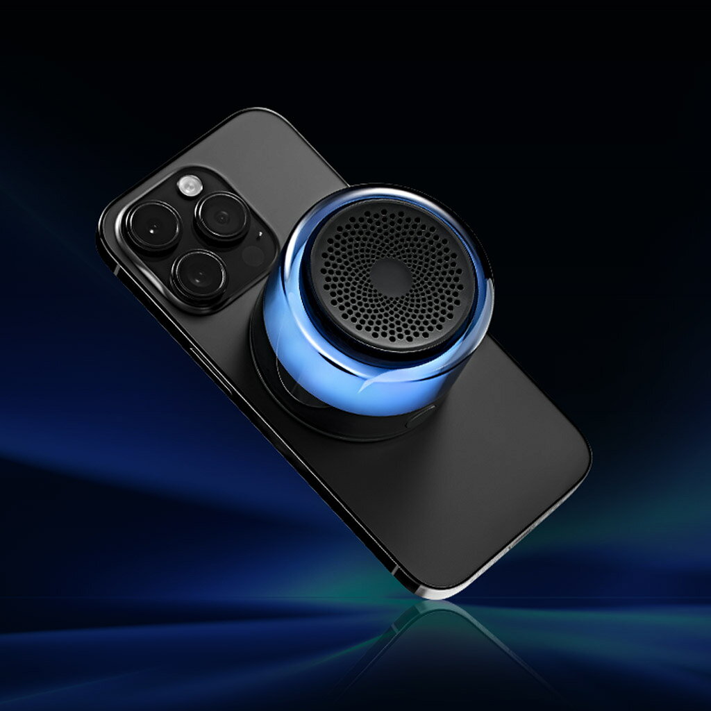 ROA 楽天市場店のOURS7 LUMEN MagSafe対応 ポータブルスピーカー Bluetooth 6.0 スタンド機能 iphone スピーカー 小型 高音質 TWS ステレオ ペアリング スマホスピーカー｜アングル2
