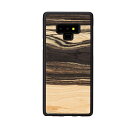 Galaxy Note9 ケース 天然木 Man&Wood White Ebony（マンアンドウッド ホワイトエボニー）ギャラクシー ノートナイン カバー 木製 SC-01L SCV40