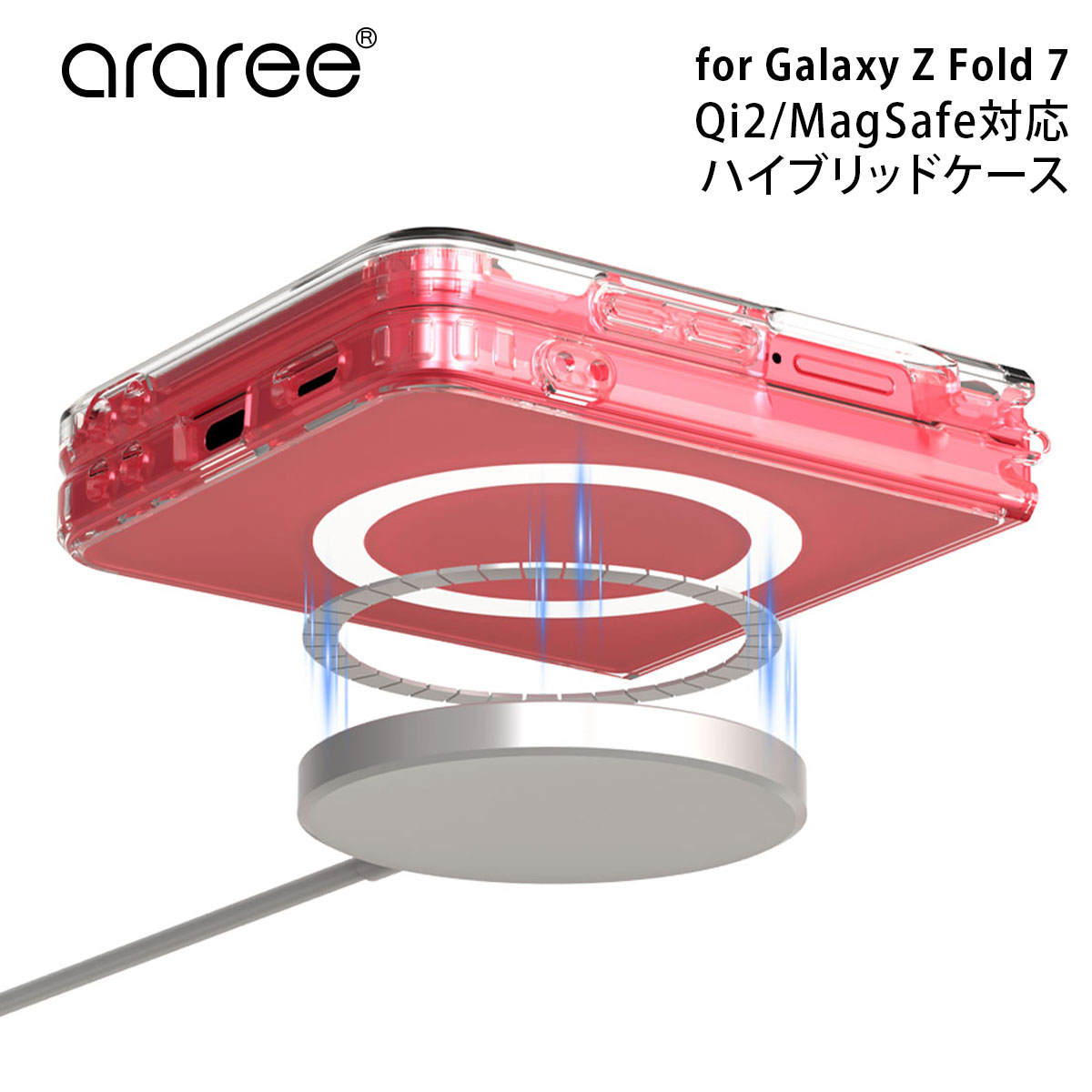 乐天商城 - [Galaxy Z Flip7 ケース カバー] MagSafe対応 Duple M 米軍MIL規格 ハイブリッドカバー クリアケース サムスン ギャラクシーZフリップ android 透明ケース デュープル 韓国 ブランド アラリー araree