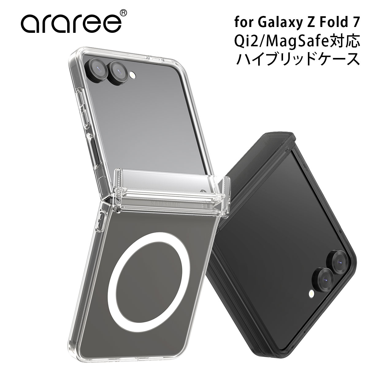 乐天商城 - [Galaxy Z Flip7 ケース カバー] MagSafe対応 DUPLE 360 M ハイブリッドフルカバー ケース [SAMSUNGの公式認証品] サムスン ギャラクシーZフリップ android 透明ケース デュープル 韓国 ブランド アラリー araree