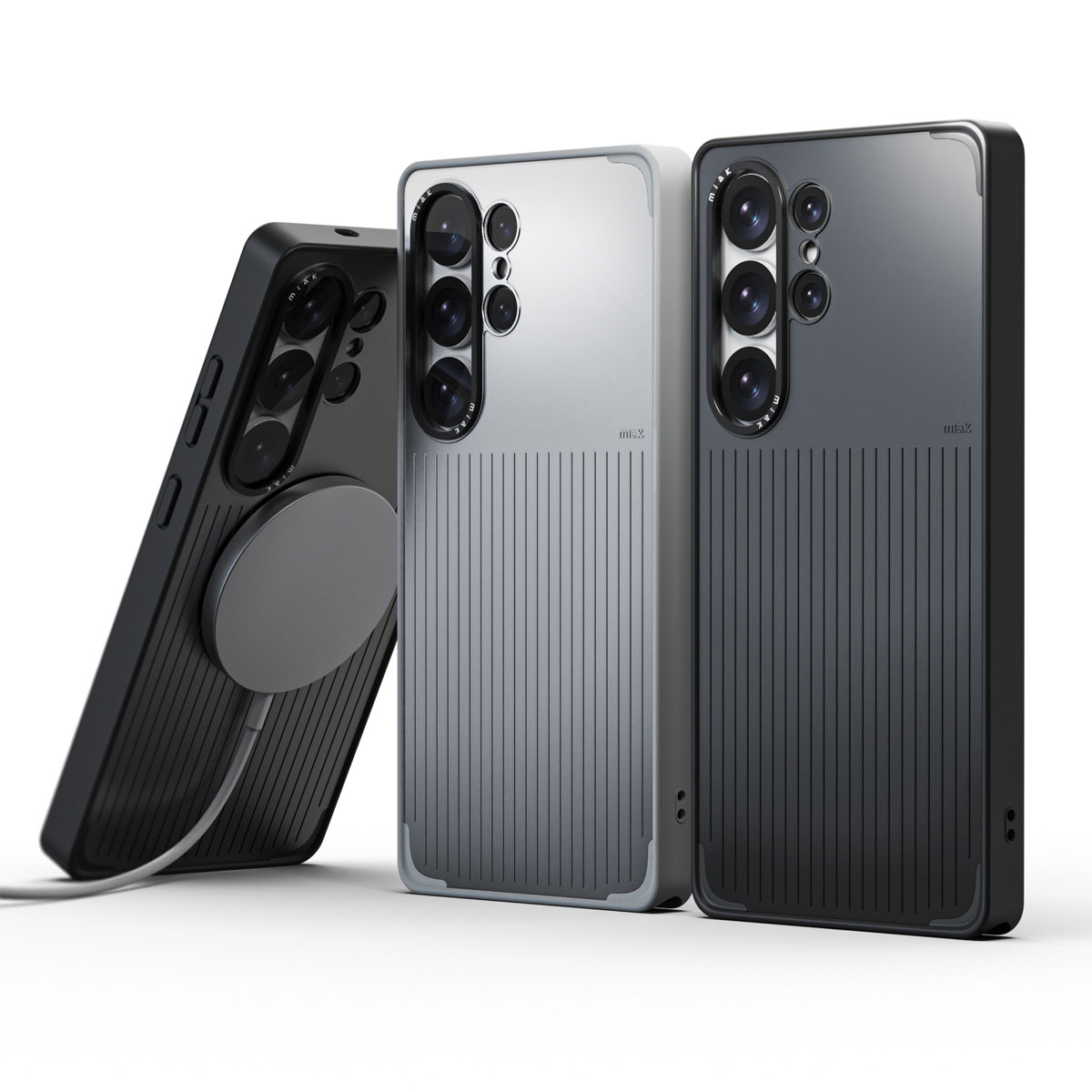 樂天商城 - miak Galaxy S26/S26 Ultra MOOD マグネットケース Qi2/MagSafe対応 [ スタイリッシュ縦ラインデザイン アルミ合金カメラフレーム デコシール付属 3重構造 衝撃吸収 強力マグネット搭載 防塵設計 ストラップホール付き ]