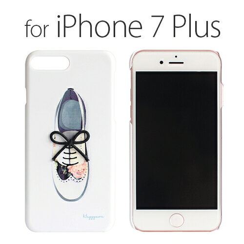 y󂠂 AEgbgz iPhone 8 Plus / 7 Plus P[X Happymori Flower Shoe Bar IbNXtH[h inbs[ t[V[o[ jACtH Jo[