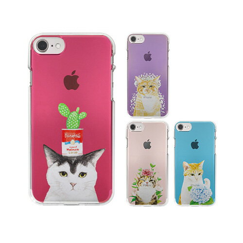 乐天商城 - iPhone 8 / 7ケース Dparks ソフトクリアケース パステルネコ（ディーパークス）アイフォン カバー 4.7インチ アイフォン8 ソフトケース