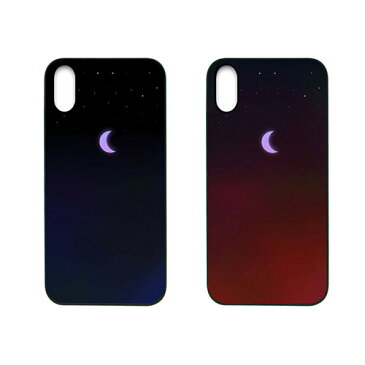 【訳あり アウトレット】iPhone Xケース Dparks Twinkle Case ミニムーン（ディーパークス トゥインクルケース）アイフォン カバー ホログラム