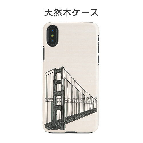 Rakuten - iPhone XS / X ケース 天然木 Man&Wood Hand Bridge（マンアンドウッド ハンドブリッジ）アイフォン カバー 木製