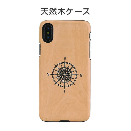 樂天商城 - iPhone XS / X ケース 天然木 Man&Wood Compass（マンアンドウッド コンパス）アイフォン カバー 木製