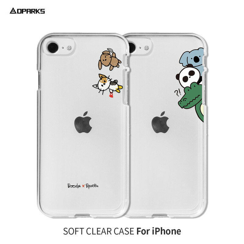 乐天商城 - iPhone SE (第3世代 / 2022年) ケース カバー ソフト クリア バックカバー Dparks おでかけとのぞき【 iPhone SE (第2世代)、iPhone 8 / 7 】 背面カバー型 アイフォンケース