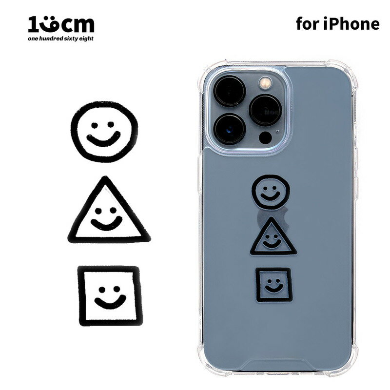 乐天商城 - iphone 13 かわいい イラスト キャラクター ケース ストラップホール付き iPhone 13 Pro バックカバー ハイブリッドクリアケース まるさんかくしかく [ iPhone 13 mini / 13 Pro / 13 ] 168cm