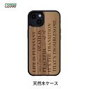 iPhone 13 ケース 天然木 バックカバー Man&Wood Life is…  木製 アイフォン13 ケース 背面カバー型 アイフォンケース