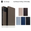 iPhone14Plus 14ProMax ケース 手帳型 本革 SLG Design Full Grain Leather Case iPhone14ProMax アイフォン カバー 14 Pro Max フルグレイン シボ加工 耐久性 革製 レザー 大人 手帳 手帳型ケース カード収納 財布 ダイアリー ワイヤレス充電