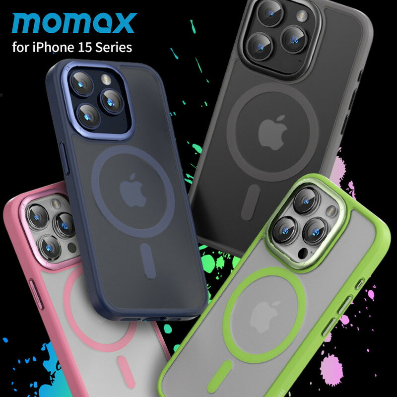 iPhone15 ե15ץ饹 iPhone 15 / 15 Plus / 15 Pro / 15 Pro Max momax MagSafeб  Play ֥å ߥ˥ ܥ󥫥С ݸ ׷ۼ ȥåץۡդ ޥۥ С ⡼ޥå