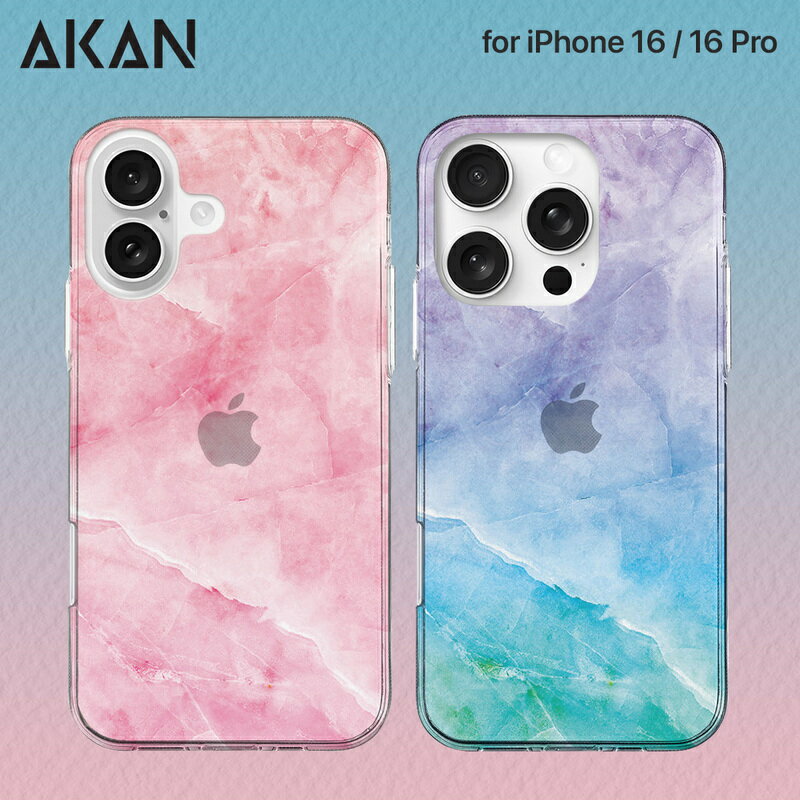 乐天商城 - iPhone16/16Pro ケース 透明 ソフト クリアケース カバー AKAN マベーラス マーブル スマホケース iphoneケース [着脱簡単 防塵 密着痕防止] 韓国 水彩画 イラスト デザイン