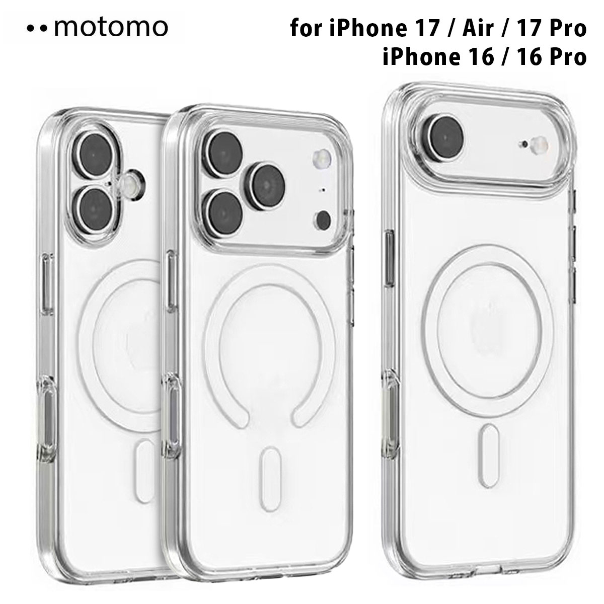 Rakuten - [iPhone 16 / 16 Pro] MagSafe対応 クリアケースカバー motomo CLEAR CASE スマホケース カバー モトモ 韓国 人気 ブランド アイホンケース