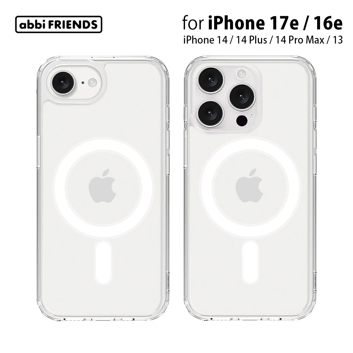 樂天商城 - 【公式】iPhone17e/iPhone17/iPhoneAir/17Pro/17ProMax ケース クリア カバー magsafe対応 abbiFRIENDS Clear フレンズヒル iPhone14Pro アイフォン カバー 14 Pro Max アイフォン バックカバー 透明 TPU 耐衝撃 シンプル スリム 16e/14/13/14Plus/14Pro/14ProMax
