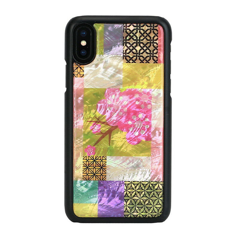 Rakuten - iPhone XS Max 天然貝 ケース ikins Cherry Blossom（アイキンス チェリーブロッサム）アイフォン カバー 6.5インチ バッグカバー 貝殻 iphone ケース