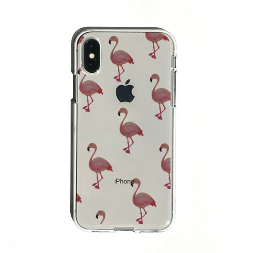 乐天商城 - iPhone XS Max ケースDparks ソフトクリアケース フラミンゴ（ディーパークス）アイフォン カバー