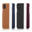 iPhone XS / X ケース本革 Eblouir Stripe Bar（エブルイ ストライプバー）アイフォン カバー レザー