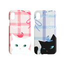 iPhone XS / X ケース iPhone XS Max ケース iPhone XR ケースHappymori Cat Couple Bar（ハッピーモリ キャットカップル バー）アイフォン カバー