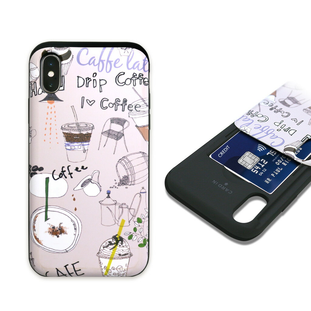 �������� �����ȥ�åȡ�iPhone XS / X ������ iPhone XR ������ Happymori Card slide Americano�ʥϥåԡ���...