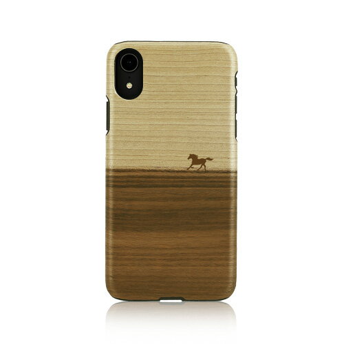 Rakuten - iPhone XR ケース天然木 Man&Wood Mustang（マンアンドウッド マスタング）アイフォン カバー 木製