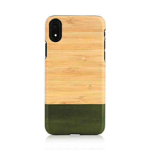 マンアンドウッド スマホケース メンズ iPhone XR ケース天然木 Man&Wood Bamboo Forest（マンアンドウッド バンブーフォレスト）アイフォン カバー 木製 竹素材