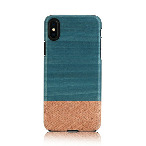 乐天商城 - iPhone XS Max ケース天然木 Man&Wood Denim（マンアンドウッド デニム）アイフォン カバー 木製