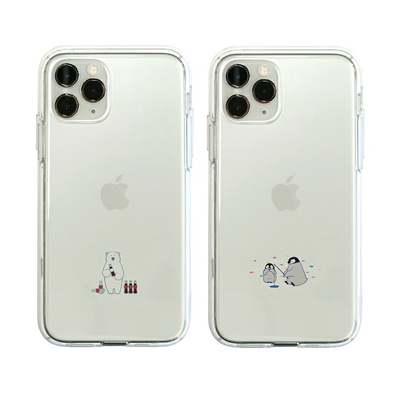 Rakuten - 【訳あり アウトレット】 iPhone 11 Pro Max ケース Dparks ソフトクリアケース ミニ動物 シロクマ ペンギン（ディーパークス） 6.5インチ アイフォン カバー