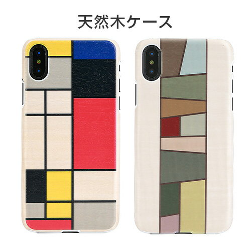 iPhone SE (3)  С Man&Wood ŷڥ Mondrian Wood/Nemo [iPhone SE2/XS/X/8/7]  å  ϡ  ʥ ۥ