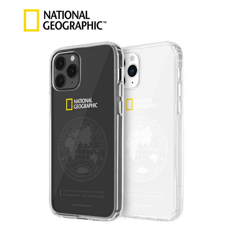 アイフォン 12 ケース mini 耐衝撃 ハードケース National Geographic Global Seal JellHard Caseiphone 12 pro カバー iphone 12 mini ケース 背面 透明 ロゴ ハード ナショナルジオグラフィック ナショジオ 