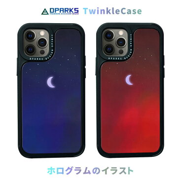 アイフォン 12 ケース mini 耐衝撃 ハードケース Dparks TWINKLE COVER ミニムーンiphone 12 pro カバー iphone 12 mini ケース 可愛い 背面 かわいい ハードカバー ブラック ホログラム レッド ブルー 韓国 おもしろ ブランド