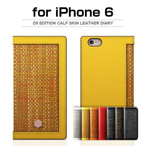 y󂠂 AEgbgz iPhone 6s / 6 P[X SLG Design D5 Edition Calf Skin Leather DiaryiGfBVJ[tXLU[_CA[j 蒠^ / {v