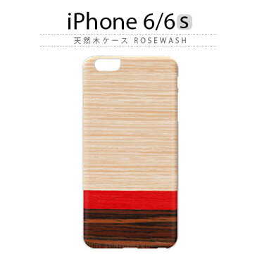 iPhone6s ケース 天然木 Man&Wood Rosewash（マンアンドウッド ローズウォッシュ）木製 木 木目 ホワイトフレーム 赤 スマホケース iPhone6s iPhone6sPlus iPhoneカバー おしゃれ 人気 通販 かわいい 可愛い アイフォン6s アイホン6s