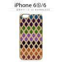 iPhone6s ケース 天然木 Man&Wood UV Marmalade（マンアンドウッド マーマレード）木製 木 木目 ブラックフレーム カラフル アジアン スマホケース iPhone6s iPhoneカバー おしゃれ 人気 通販 かわいい 可愛い アイフォン6s アイホン6s
