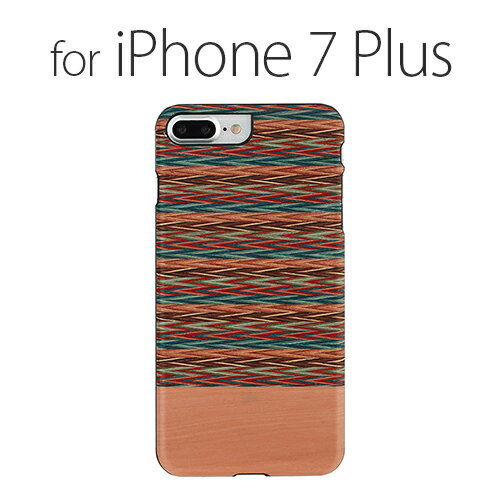 iPhone 8 Plus / 7 Plus VR؃P[X Man & Wood Browny check i}AhEbh uEj[`FbNjACtH Jo[ ؐ