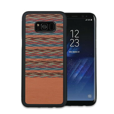 【訳あり アウトレット】Galaxy S9 ケース Galaxy S9＋ ケース Galaxy S8 ケース Galaxy S8＋ ケース 天然木 Man&Wood Browny Check（マンアンドウッド ブラウニーチェック）ギャラクシー エスナイン エスエイト カバー 木製 SC-02K SC-03K SCV38 SCV39 SC-02J SCV36