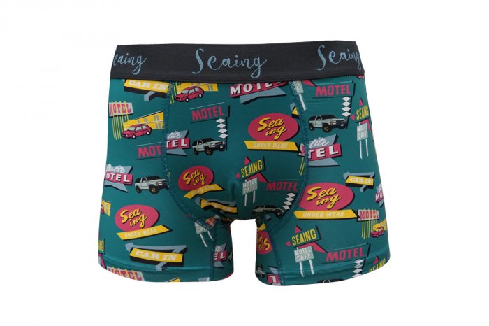 シーイングアンダーウエア‐（Seaing UNDERWEAR）　水陸両用ボクサーパンツ MOTEL （メンズ）M/Lサイズ　クリックポスト対応商品（送料198円）