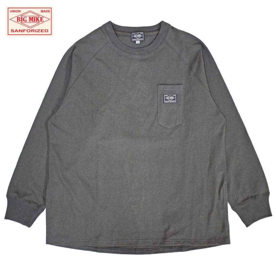 (BIG MIKE/ビッグマイク) 10OZ Sunglasses 3 Pocket L/S Tee■SUMI■(メンズ)M/L/XLサイズ