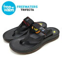 ■FREEWATERS（フリーウォータース)■TRIFECTA サンダル■BLACK■US8(26cm)/US9(27cm)/US10(28cm)