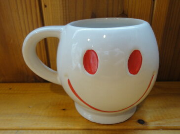 ■マッコイ（McCOY)■Happy Face Mug Cup■ホワイト-01■1970年以降製造