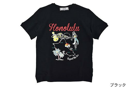 ■エスアールエス（SRES)■スーベニア半袖スエット　Souvenir Half Sweat S/S Crew■ブラック■（メンズ）M/L/XLサイズ