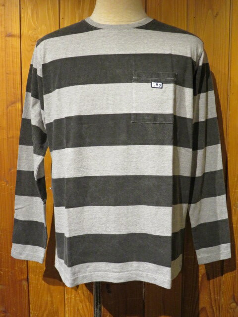 Rakuten - TURN ME ON（ターンミーオン)　プリントボーダーL/S PKT TEE(BLACK) (MENS)M/Lサイズ