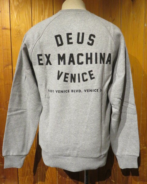 Deus Ex Machina(デウス エクス マキナ) Venice Address Crew (Gray)（メンズ）S/M/Lサイズ