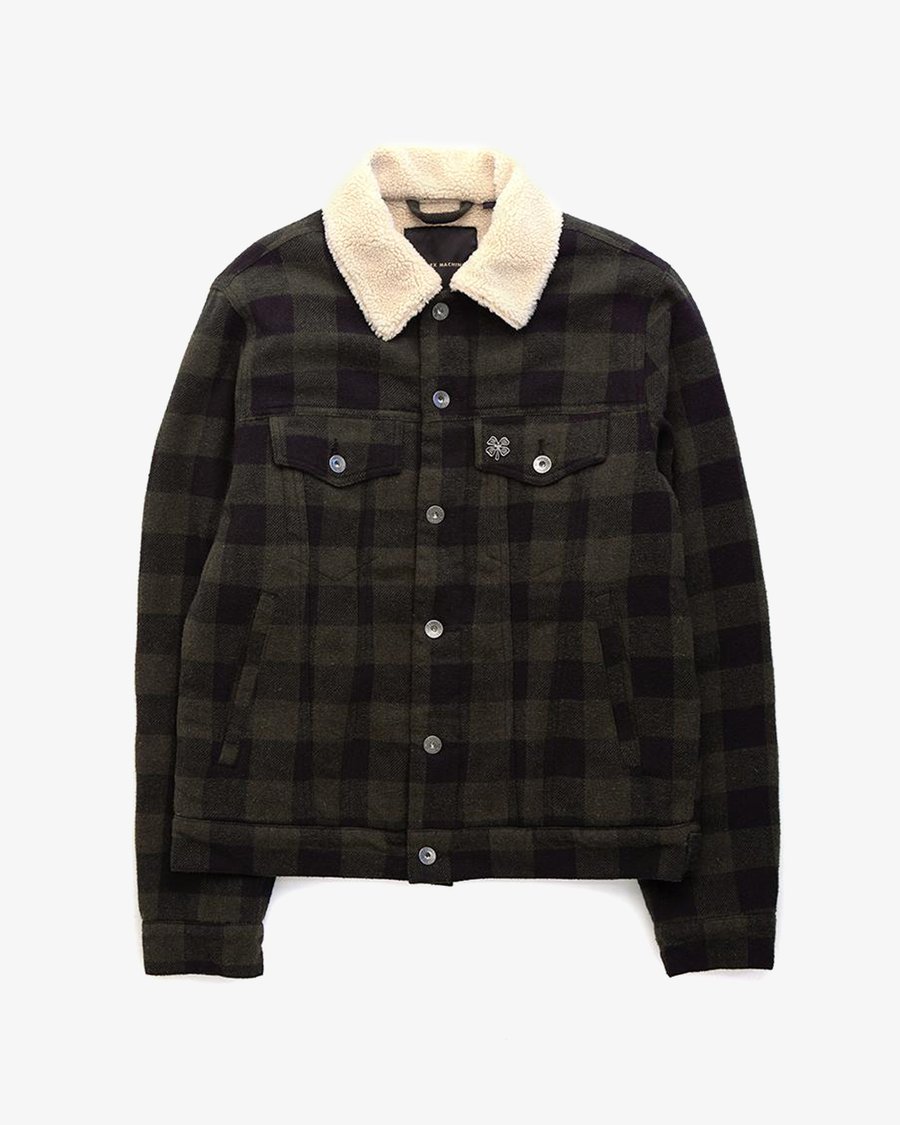 Deus Ex Machina(デウス エクス マキナ) MIKEY PLAID TRUCKER (GREEN PLAID) （メンズ）M/Lサイズ
