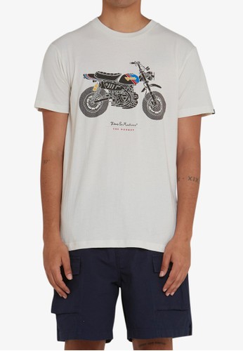 Rakuten - Deus Ex Machina(デウス エクス マキナ) MONKEY TEE VINTAGE WHITE（メンズ）S/M/Lサイズ