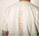 TURN ME ONi^[~[I) EMBROIDERY TEE(CREAM)@(MENS)M/LTCY