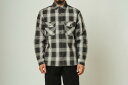 (BIG MIKE/ビッグマイク) Heavy Flannel Shirts / BLK×GRY×WHT (メンズ)M/L/XLサイズ